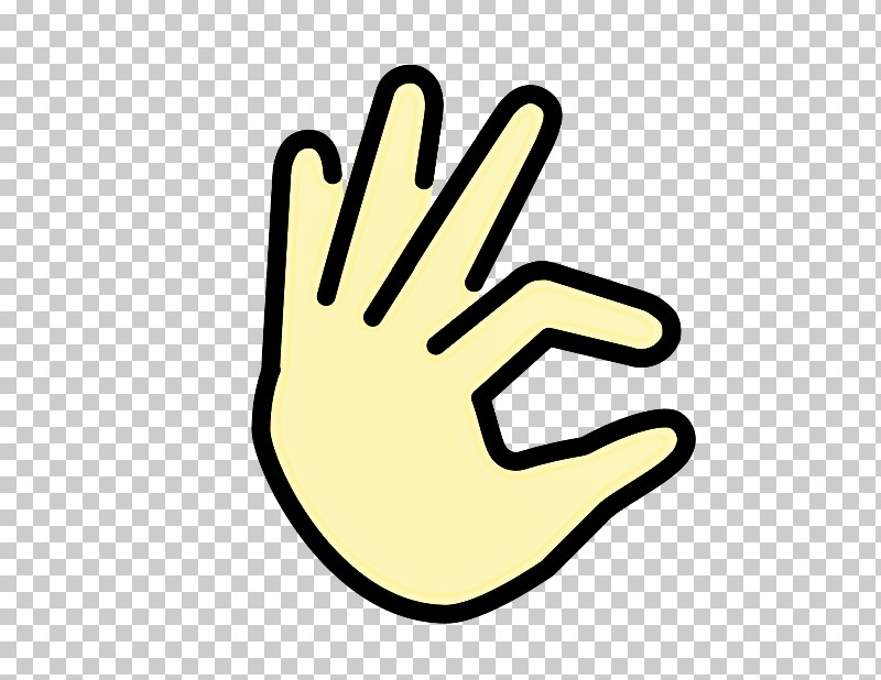 Finger Hand Yellow Line Thumb PNG, Clipart, Finger, Gesture, Hand, Line, Sign Language Free PNG Download