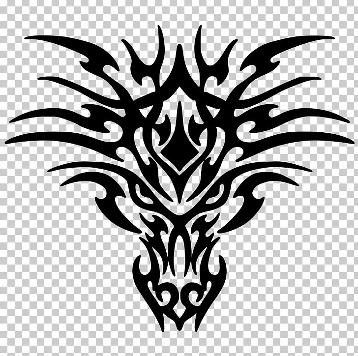 Dragon Black And White Png Clipart Black Tattoo Dragon S
