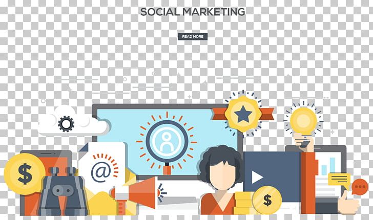 Social Media Marketing Web Banner Flat Design Illustration PNG, Clipart, Banner, Design, Fashion, Happy Birthday Vector Images, Internet Free PNG Download