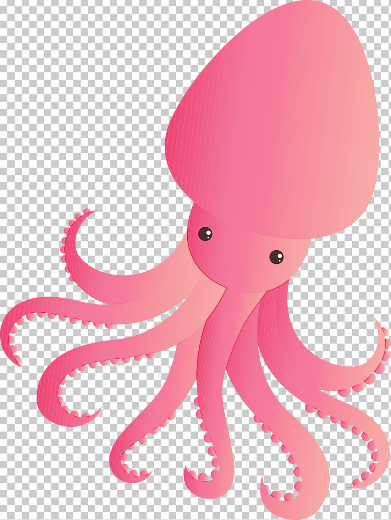 Octopus Giant Pacific Octopus Pink Octopus Cartoon PNG, Clipart, Animal Figure, Cartoon, Giant Pacific Octopus, Magenta, Octopus Free PNG Download