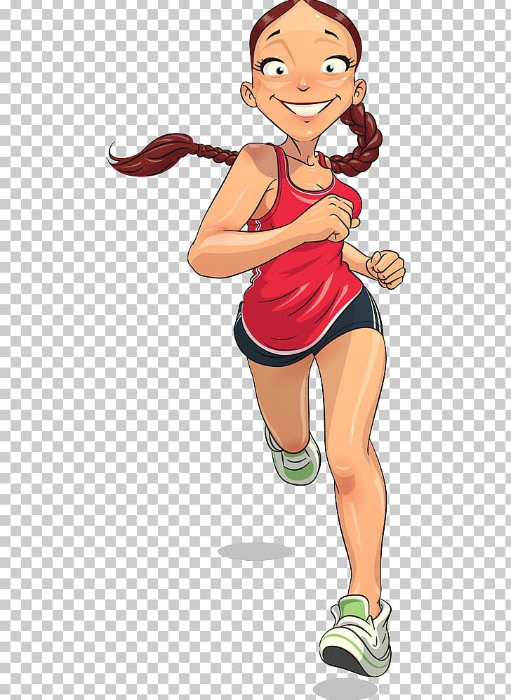 Running Cartoon Sport Illustration PNG, Clipart, Arm, Athlete, Baby Girl, Ball, Child Free PNG Download