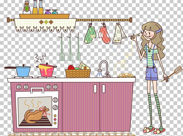 Kitchen Photography PNG, Clipart, Area, Art, Cartoon, Creative Work, Frying Pan Free PNG Download