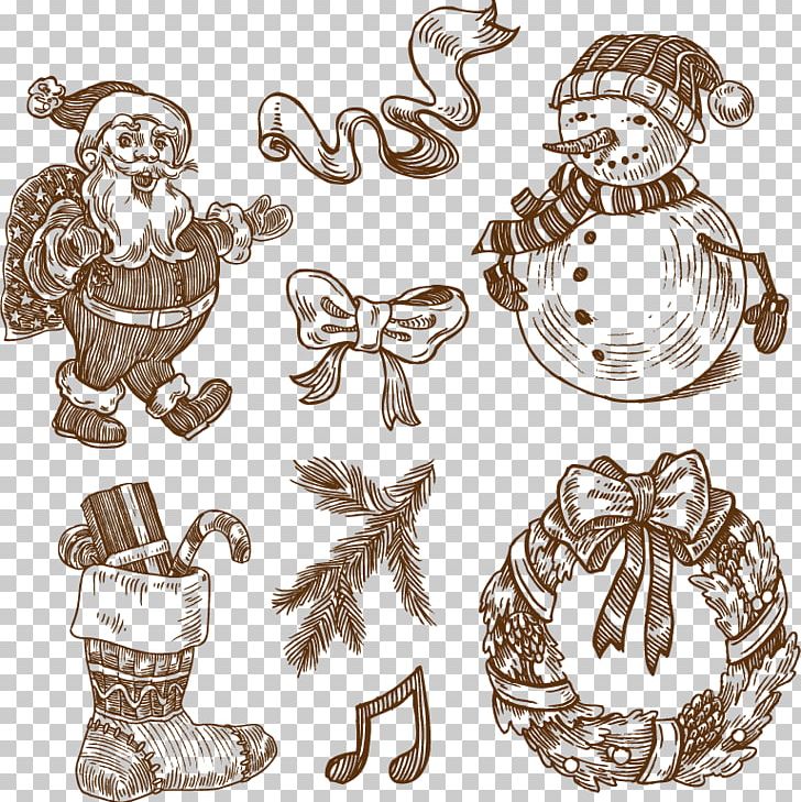 Santa Claus Drawing PNG, Clipart, Drawing, Engraving, Food, Happy Birthday Vector Images, Hatching Free PNG Download