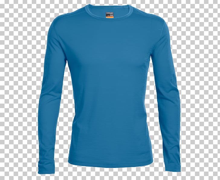 Long-sleeved T-shirt Long-sleeved T-shirt Merino Icebreaker PNG, Clipart, Active Shirt, Azure, Blue, Clothing, Cobalt Blue Free PNG Download