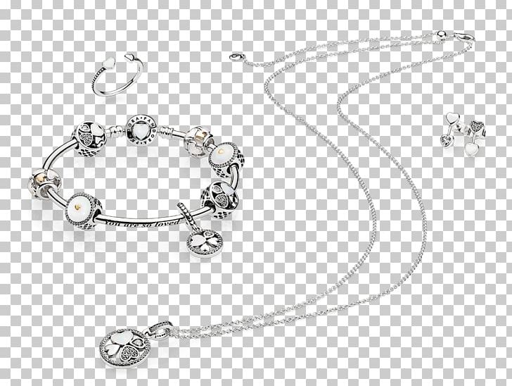Bracelet Earring Pandora Jewellery Silver PNG, Clipart, Bijou, Body Jewelry, Bracelet, Chain, Charm Bracelet Free PNG Download
