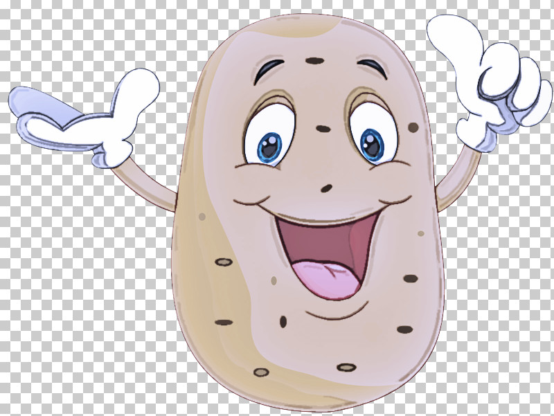 Cartoon Nose Smile Potato Banana PNG, Clipart, Banana, Cartoon, Nose, Potato, Smile Free PNG Download