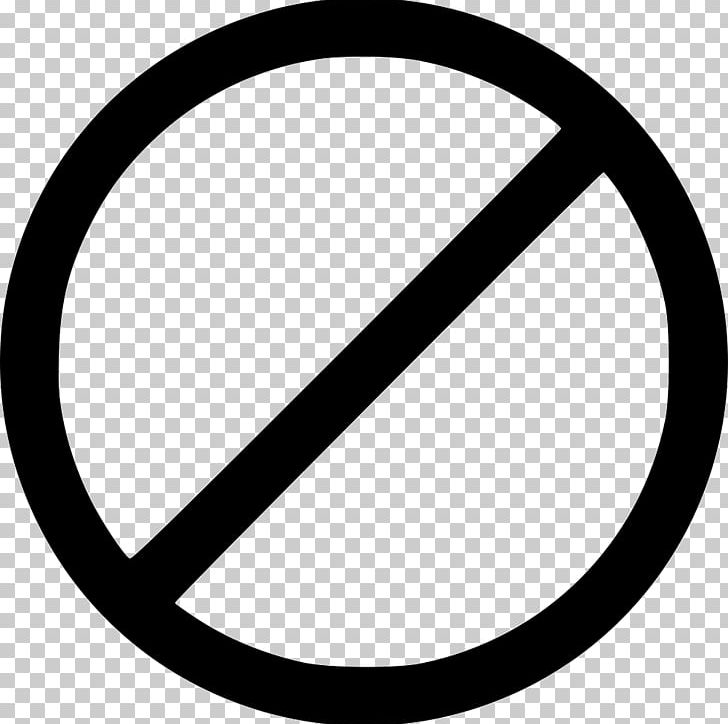 No Symbol Sign PNG, Clipart, Angle, Area, Black And White, Circle, Computer Icons Free PNG Download