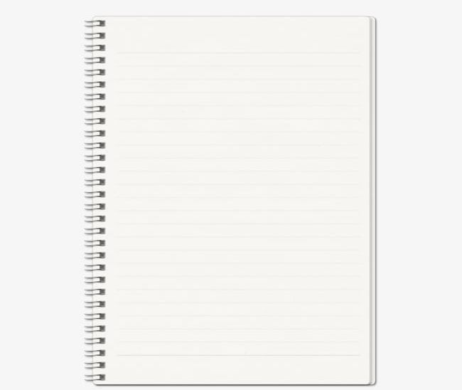 White Blank Spiral Notebook PNG, Clipart, Backgrounds, Blank, Blank Clipart, Book, Business Free PNG Download
