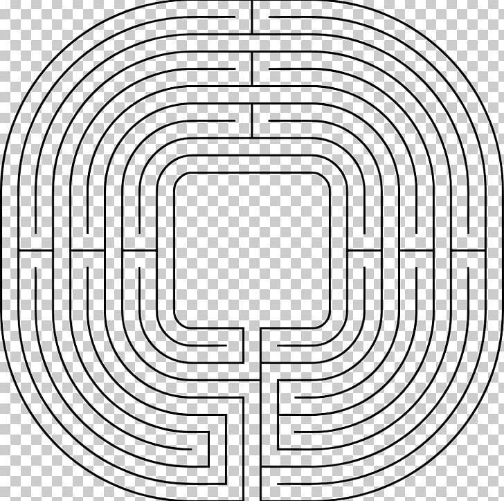Minotaur Labyrinth Knossos Daedalus Theseus PNG, Clipart, Area, Black And White, Circle, Contemplation, Crete Free PNG Download