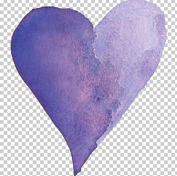 Transparent Watercolor Heart Watercolor Painting Purple PNG, Clipart, Color, Heart, Lavender, Lilac, Objects Free PNG Download