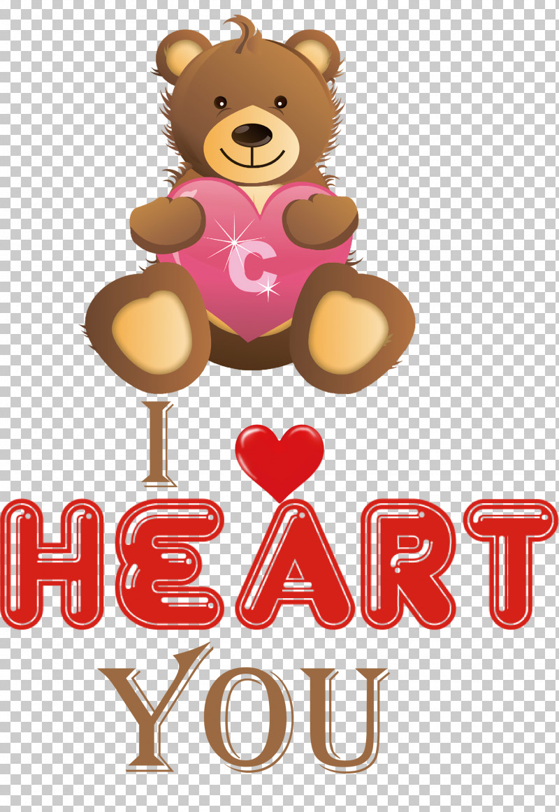 I Heart You I Love You Valentines Day PNG, Clipart, Bears, Buildabear Workshop, Doll, Giant Panda, I Heart You Free PNG Download