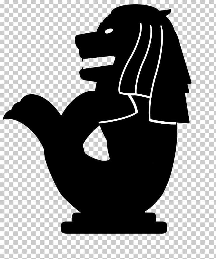 Lion Head Symbol Of Singapore Merlion PNG, Clipart, Animals, Black, Black And White, Computer Icons, Fictional Character Free PNG Download