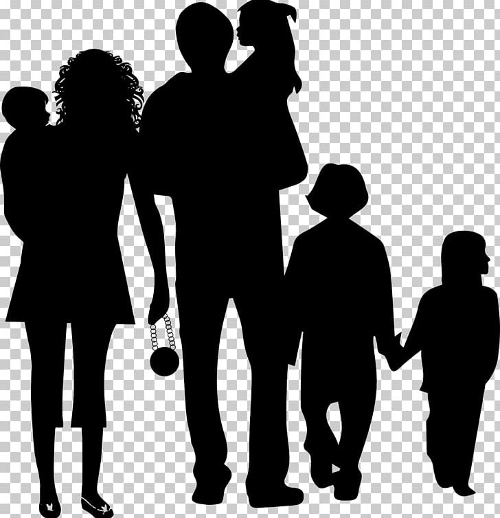 Silhouette Family PNG, Clipart, Black And White, Child, Clip Art, Communication, Conversation Free PNG Download