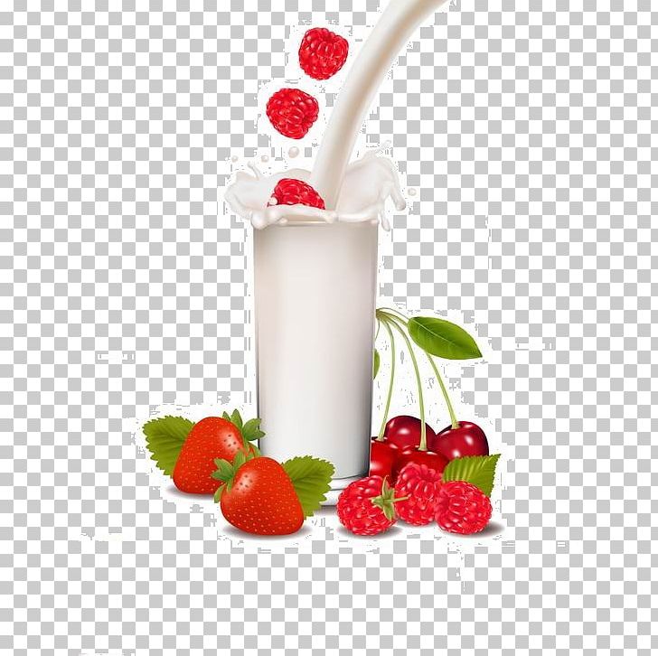 Strawberry Milkshake Smoothie Ice Cream PNG, Clipart, Cherry, Cream, Cup, Dairy Product, Dairy Products Free PNG Download