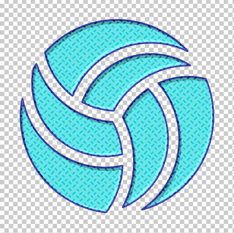 Volleyball Icon Team Icon Sport Equipment Icon PNG, Clipart, Aqua, Circle, Electric Blue, Line, Logo Free PNG Download