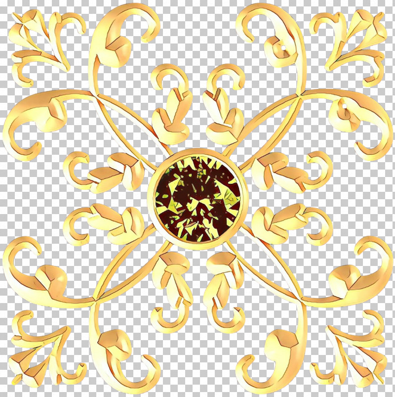 Yellow Ornament Pattern Symmetry PNG, Clipart, Ornament, Symmetry, Yellow Free PNG Download