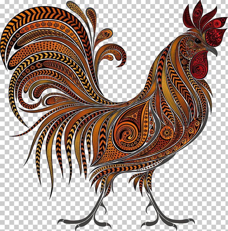 Rooster Chinese New Year PNG, Clipart, Animals, Art, Beak, Bird, Chicken Free PNG Download
