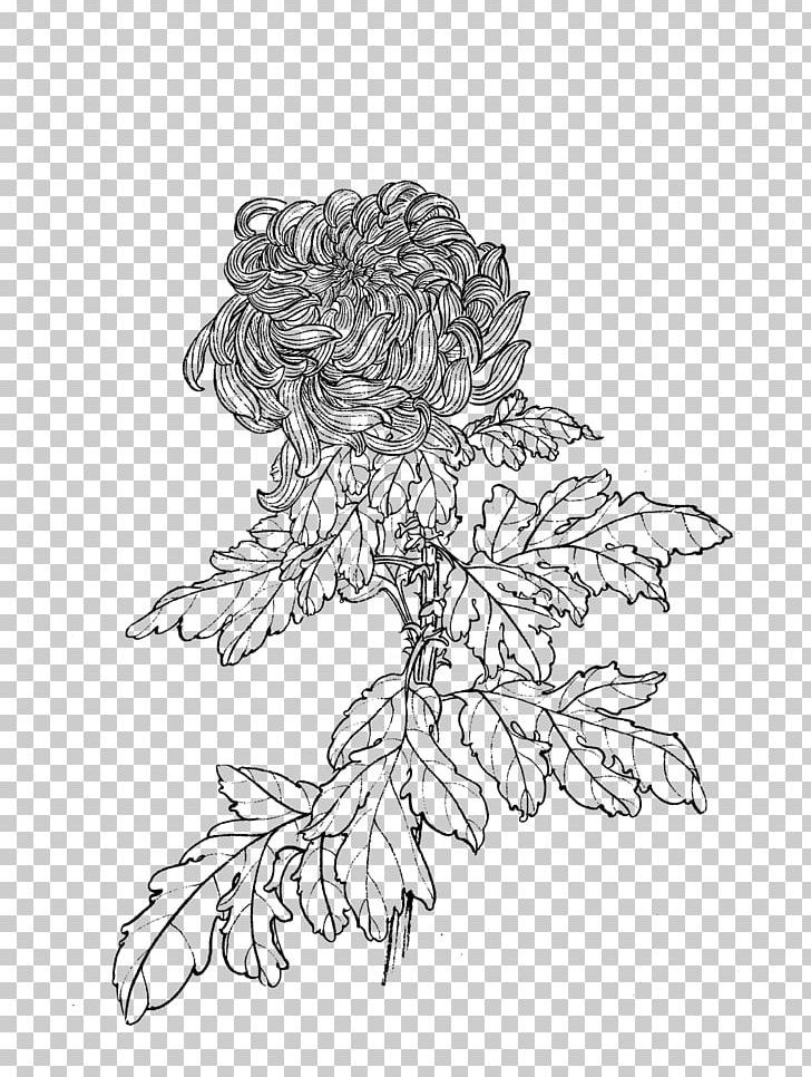 Flower Chrysanthemum Drawing Manual Of The Mustard Seed Garden Line Art PNG, Clipart, Chinese Painting, Chrysanthemum Chrysanthemum, Chrysanthemums, Fictional Character, Gongbi Free PNG Download