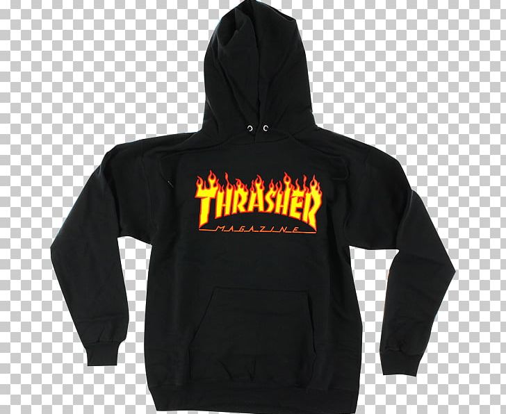 Hoodie T-shirt Thrasher Sweater PNG, Clipart, Black, Bluza, Brand, Clothing, Crew Neck Free PNG Download