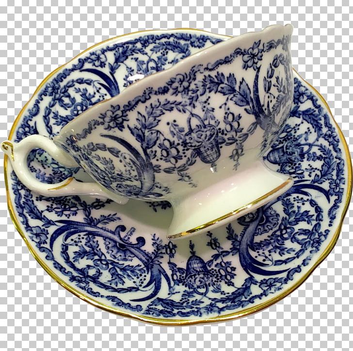 Plate Saucer Teacup Ceramic Pottery PNG, Clipart, Blue And White Porcelain, Blue And White Pottery, Bone China, Ceramic, Coalport Free PNG Download