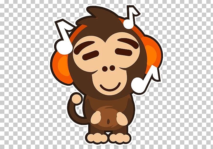 Telegram Sticker Primate Viber Kik Messenger PNG, Clipart, Big Cats, Carnivoran, Catlike, Cat Like Mammal, Fictional Character Free PNG Download