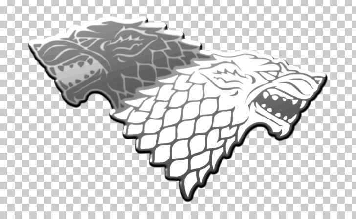 House Stark Sansa Stark Jon Snow World Of A Song Of Ice And Fire Winter Is Coming PNG, Clipart, Angle, Artwork, Badges, Black, Black And White Free PNG Download