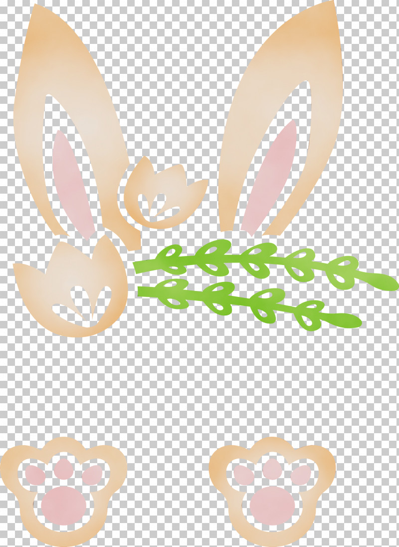 Sticker Logo PNG, Clipart, Cute Rabbit, Easter Bunny, Easter Day, Logo, Paint Free PNG Download