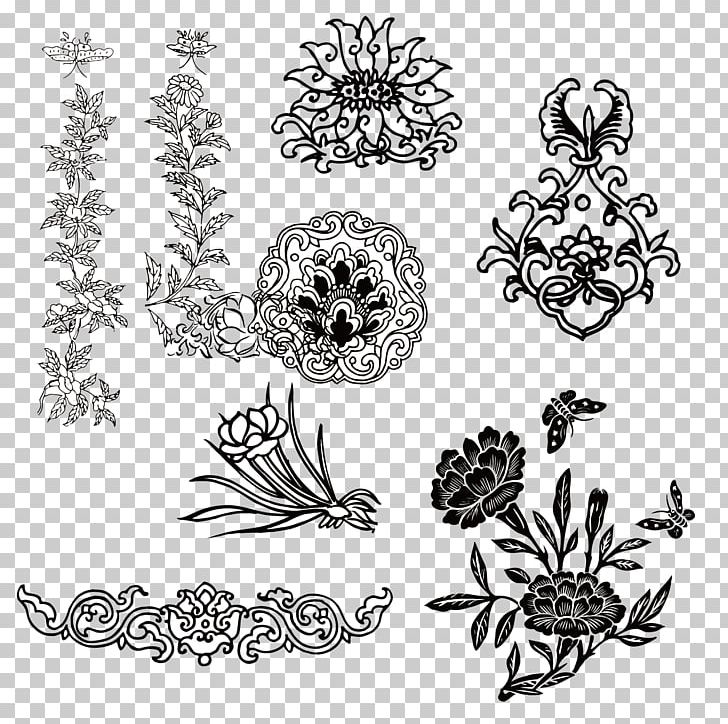 Motif Floral Design Designer Pattern PNG, Clipart, Art, Chinese Style, Flower, Geometric Pattern, Happy Birthday Vector Images Free PNG Download