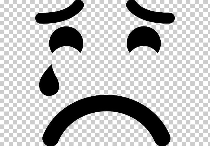 Emoticon Computer Icons Sadness Crying Smiley PNG, Clipart, Black And White, Circle, Computer Icons, Cry, Crying Free PNG Download