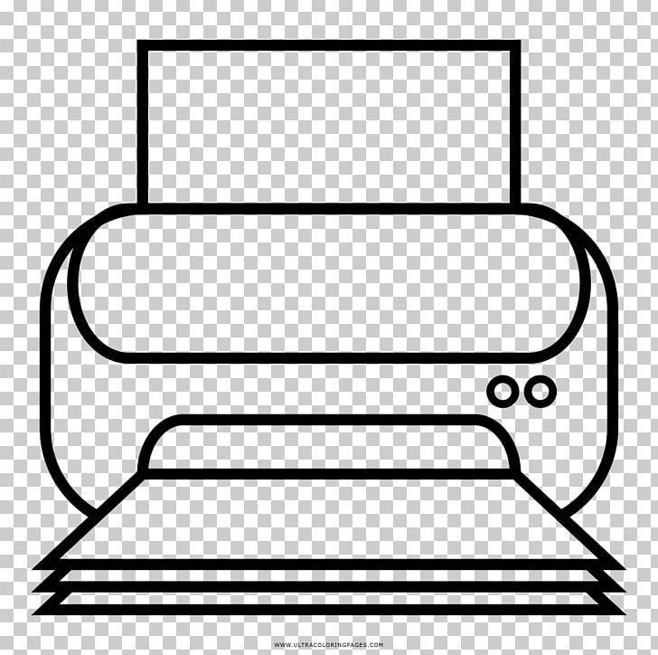 Printing Printer Computer Drawing Coloring Book PNG, Clipart, Angle, Area, Black, Black And White, Chair Free PNG Download