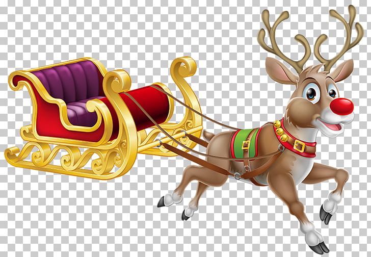Santa Claus Rudolph Reindeer Christmas Png Clipart Free