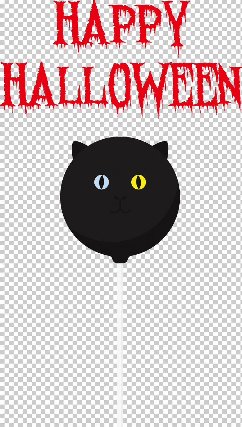 Happy Halloween PNG, Clipart, American Shorthair, Black M, Cat, Catlike, Domestic Shorthaired Cat Free PNG Download