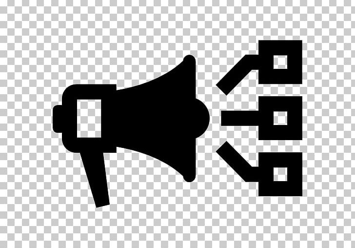 Computer Icons Megaphone PNG, Clipart, Advertising, Angle, Black, Black And White, Brand Free PNG Download