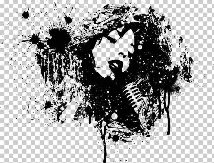 Graphic Design Singing Art PNG, Clipart, Art, Artwork, Black And White, Coaching Birth, Computer Wallpaper Free PNG Download