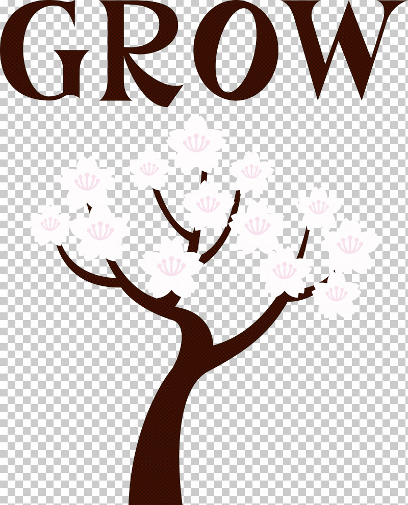 GROW Flower PNG, Clipart, Behavior, Branching, Flower, Geometry, Grow Free PNG Download