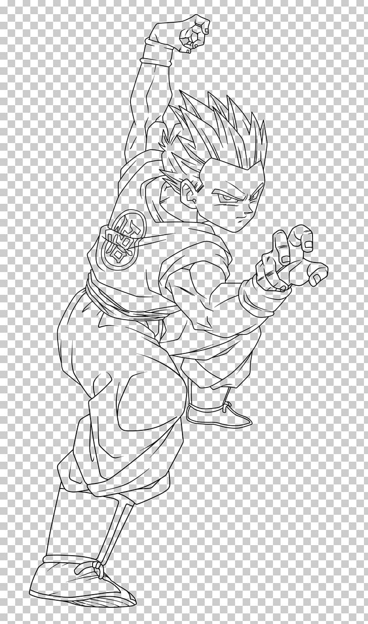 Goten Gohan Trunks Goku Vegeta PNG, Clipart, Angle, Arm, Art, Artwork, Black And White Free PNG Download