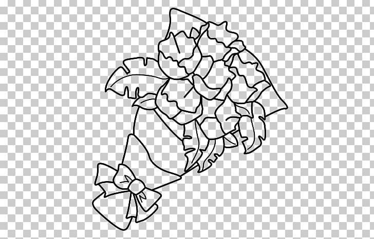 Drawing Cut Flowers Flower Bouquet Coloring Book PNG, Clipart, Angle, Area, Artwork, Black, Black And White Free PNG Download