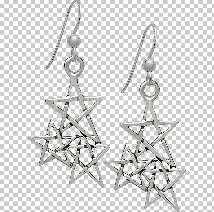 Earring Sterling Silver Triquetra Jewellery PNG, Clipart, Black And White, Body Jewellery, Body Jewelry, Chain, Charms Pendants Free PNG Download