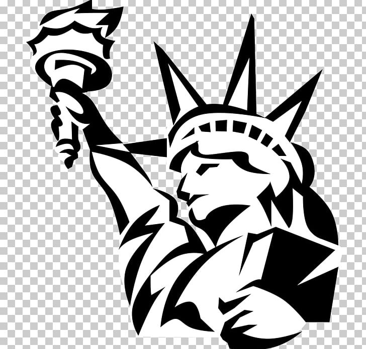 Statue Of Liberty Illustration Graphics PNG, Clipart, Art, Artwork, Black, Black And White, Drawing Free PNG Download
