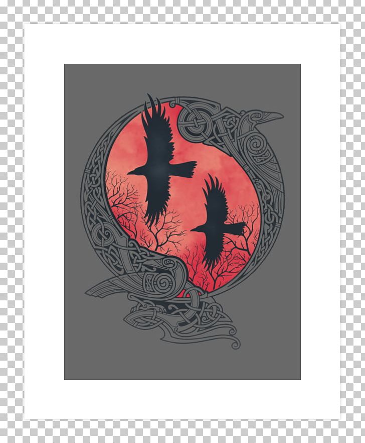 T-shirt Odin Huginn And Muninn PNG, Clipart, Art, Art Print, Bag, Clothing, Common Raven Free PNG Download