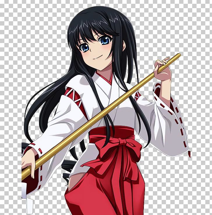 Strike The Blood Miko Original Video Animation Silver Link Kimono PNG, Clipart, Anime, Black Hair, Blood, Brown Hair, Clothing Free PNG Download