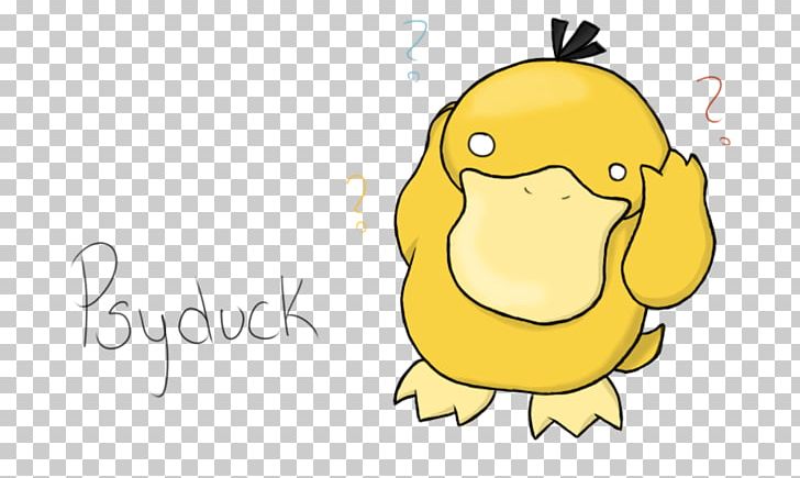 Psyduck Drawing Pokémon PNG, Clipart, Anatidae, Animals, Art, Background, Beak Free PNG Download