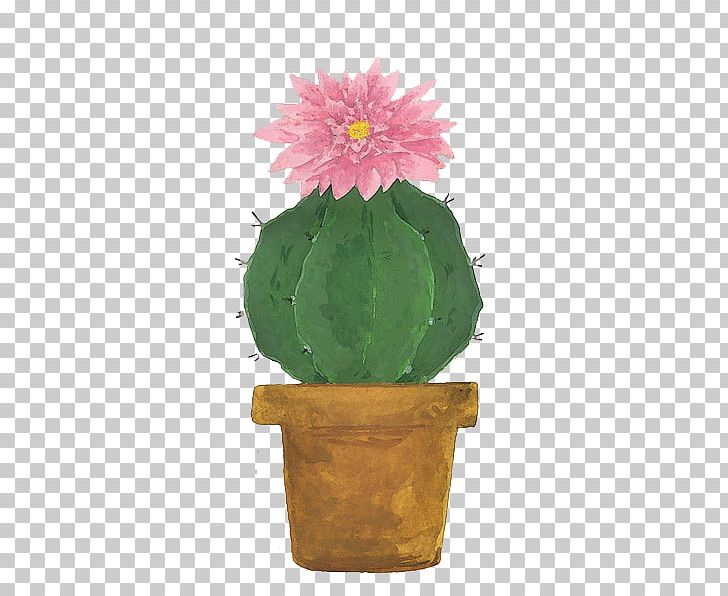 Prickly Pear Watercolor Painting Cactaceae Ink Wash Painting PNG, Clipart, Art, Blooming, Cactus, Caryophyllales, Flower Free PNG Download