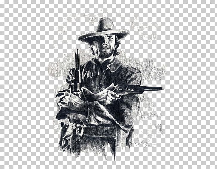 Western Musician Art Drawing Printmaking PNG, Clipart, Art, Artwork, Black And White, Clint Eastwood, Cowboy Free PNG Download