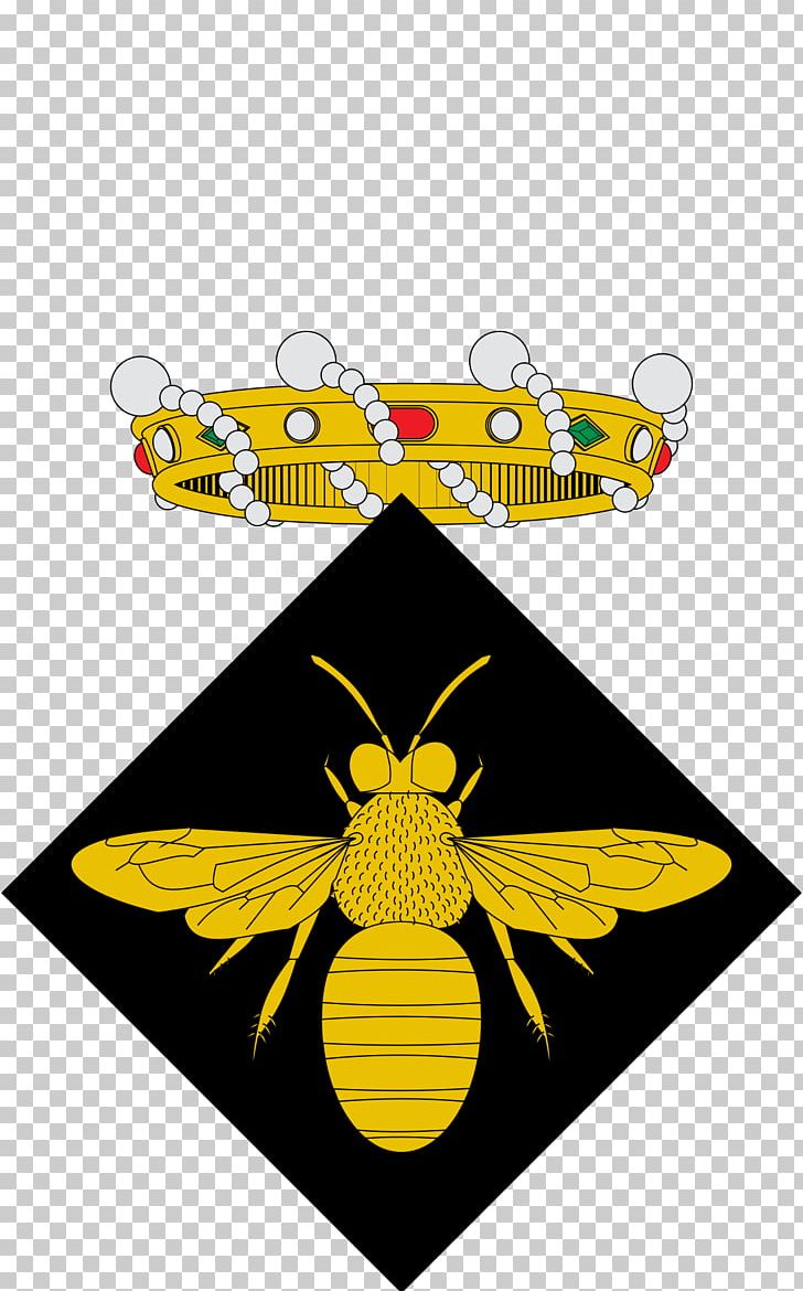 Abella De La Conca La Roca Del Vallès Maials Bee Río De Abella PNG, Clipart, Bee, Blazon, Catalonia, Coat Of Arms, Crown Free PNG Download