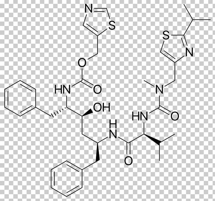 Lopinavir/ritonavir Pharmaceutical Drug Protease Inhibitor PNG, Clipart, Angle, Antiviral Drug, Area, Black And White, Chemistry Free PNG Download