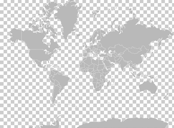 World Map Globe Mercator Projection PNG, Clipart, Black And White, Blank Map, Equirectangular Projection, Gerardus Mercator, Globe Free PNG Download