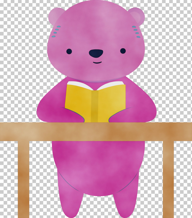 Teddy Bear PNG, Clipart, Back To School, Bears, Paint, Pink M, School Supplies Free PNG Download
