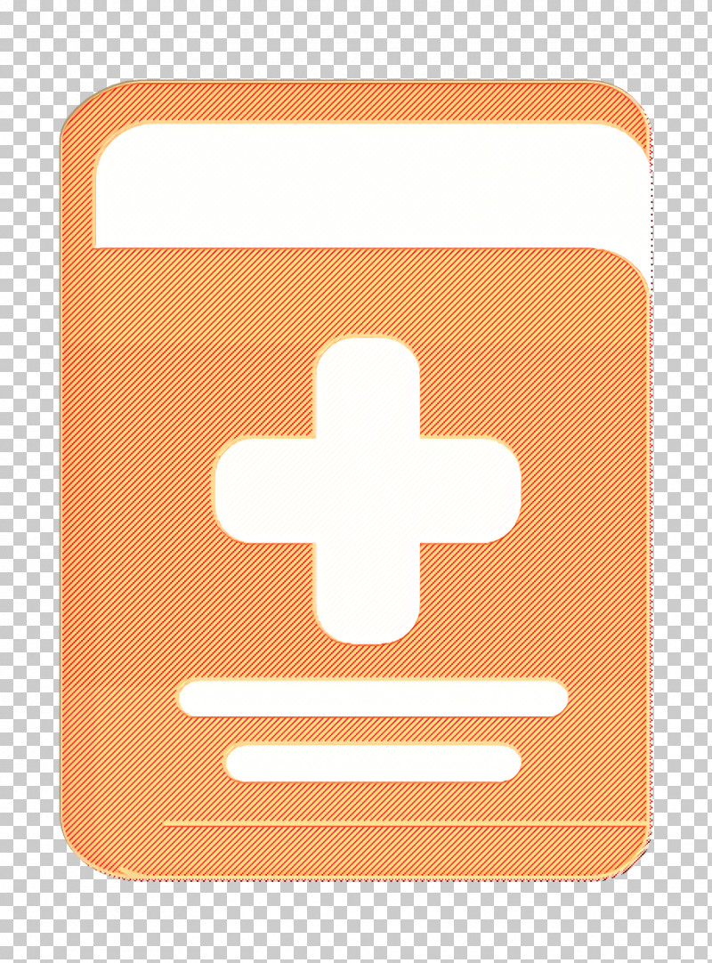 Book Icon Medical Elements Icon PNG, Clipart, Book Icon, Cross, Line, Medical Elements Icon, Orange Free PNG Download
