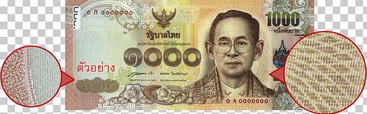 Thailand ธนบัตรไทย Thai Baht Banknote Uang Kertas 1.000 Baht PNG, Clipart, Bank, Banknote, Bank Of Thailand, Bhumibol Adulyadej, Cash Free PNG Download